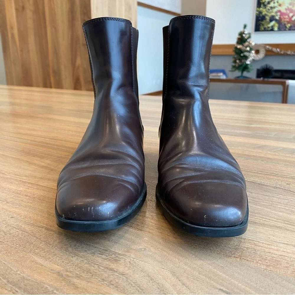 Tod's Leather Chelsea Boots, Size 6